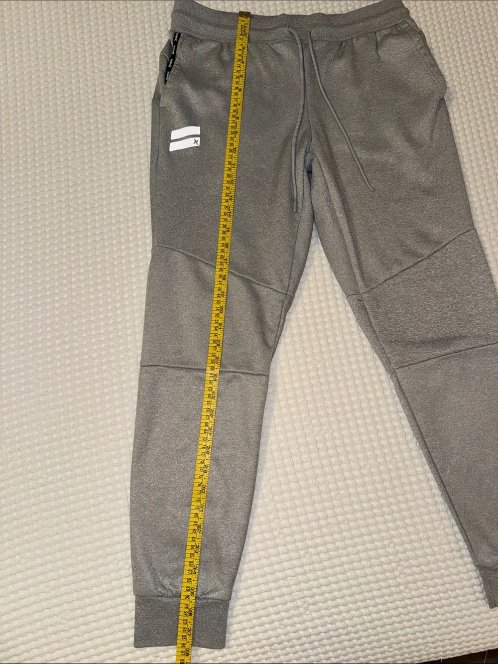 Hurley Men’s Size Medium Gray Drawstring Jogger Sweatpants